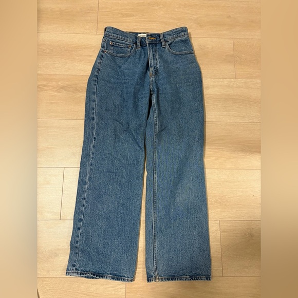 Abercrombie 90s relaxed Jean high rise, medium marble (US 27, short) - Picture 6 of 8